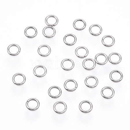 Tarnish Resistant 304 Stainless Steel Open Jump Rings STAS-R065-45-1