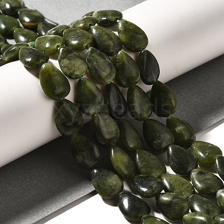 Natural Chinese Jade Beads Strands G-I377-A18-1