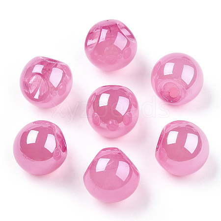 Opaque Acrylic Beads OACR-G012-03A-1