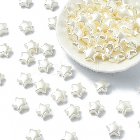 ABS Plastic Imitation Pearl Beads OACR-YW0001-85E-1
