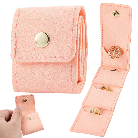 1Pc PU Leather Jewelry Rolls ABAG-CL0001-43B-1