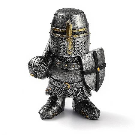 Resin Knight Guard Home Display Decorations DJEW-B003-06-1