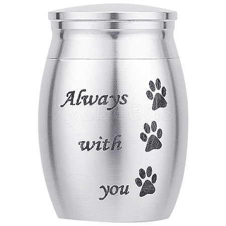 316 Stainless Steel Pet Cinerary Casket AJEW-WH0013-41D-1