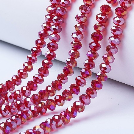 Electroplate Glass Beads Strands LS-EGLA-A034-T3mm-B07-1