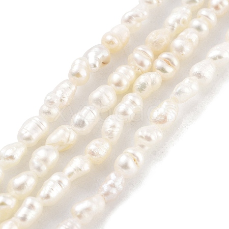 Natural Keshi Pearl Cultured Freshwater Pearl Beads Strands PEAR-P062-21-1