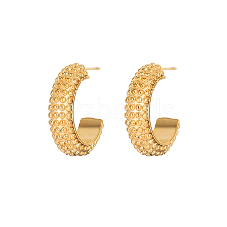 Elegant European Style Stainless Steel Gold-Plated Women's Earrings WS1374-7-1