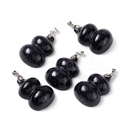 Synthetic Blue Goldstone Pendants G-E135-01P-04-1