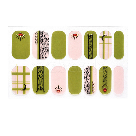 Full Cover Nombre Nail Stickers MRMJ-S060-ZX3191-1