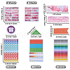 Gorgecraft 6 Sets 2 Styles Rectangle Paper Self Adhesive Category Labels Stickers DIY-GF0008-49-2
