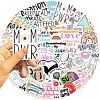 50Pcs DIY Scrapbooking Bottle Caps Non-Adhesive Paper Picture Stickers Collage PW-WG195D0-01-3