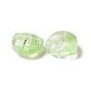 Transparent Spray Painted Glass Beads GLAA-I050-12B-2