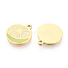 304 Stainless Steel Enamel Charms STAS-T065-56G-01-2
