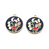 Alloy Enamel Pendants ENAM-N055-113B-2