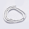 Electroplate Non-magnetic Synthetic Hematite Bead Strands G-K237-07C-1