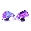 Transparent Spray Painted Glass Beads GLAA-N035-033-G01-4