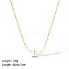 Elegant Rice Natural Freshwater Pearl Cluster Necklaces with 304 Stainless Steel Chains for Women TC0594-1-1