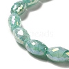 Electroplate Glass Beads Strand GLAA-G088-04-4