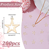 200Pcs Iron Pendants IFIN-HY0001-11-2