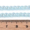 Electroplate Imitation Jade Glass Beads Strands GLAA-T032-J4mm-AB04-4