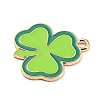 Saint Patrick's Day Alloy Enamel Pendants ENAM-G222-01E-02-2