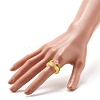 Flower Acrylic Beads Finger Rings for Kid Teen Girl Women RJEW-JR00384-3