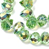 Electroplate Glass Beads Strands EGLA-D030-17E-3