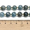 Dyed Imitation Jade Glass Beads Strands GL-Z001-02A-12-4