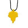 Leaf Food Grade Eco-Friendly Silicone Pendants PW-WG8283D-05-1