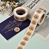 Self-Adhesive Kraft Paper Gift Tag Stickers LS-DIY-G013-A18-5