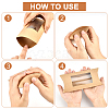   30Pcs 2 Colors Kraft Paper Pillow Candy Box CON-PH0002-49-4