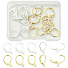 20Pcs 2 Colors Brass Leverback Earring Findings KK-FS0001-47-1