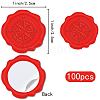 CRASPIRE 100pcs Adhesive Wax Seal Stickers DIY-CP0009-71E-2