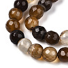 Natural Striped Agate/Banded Agate Beads Strands X-G-S281-51K-8mm-3