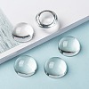 Transparent Half Round Glass Cabochons GGLA-R027-30mm-8