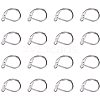 304 Stainless Steel Leverback Earring Findings STAS-PH0018-28P-1