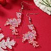 Cute Christmas Ostrich Acrylic Dangle Earrings WY1502-1-3