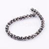 Natural Pyrite Beads Strands G-P303-02-10mm-8-2