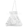CRASPIRE Bridal Wedding Small Purse Silk pouch ABAG-WH0032-23-1