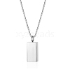 Non-Tarnish Stainless Steel Geometric Cube Pendant Necklaces for Women QQ0405-2-1