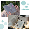 12Pcs 4 Styles Natural Rose Quartz & Green Aventurine & Amethyst & Red Agate Chips & Alloy Clover Charms Bookmarks AJEW-HS00008-6