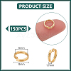 150Pcs 304 Stainless Steel Split Rings STAS-UN0063-22-3