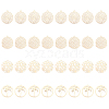 CHGCRAFT 32Pcs 4 Styles Brass Pendants KKC-CA0001-08-1