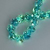 Luminous Handmade Gold Foil Glass Beads Strands FOIL-N029-01G-2