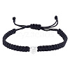 1Pc Adjustable Nylon Cord Braided Bracelets for Women Men BJEW-LP0001-34F-P-1