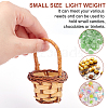 Fingerinspire 8Pcs 4 Style Mini Rattan Bamboo Baskets DJEW-FG0001-18-3