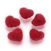 Faux Mink Fur Covered Cabochons WOVE-F021-05S-03-1