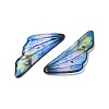 2Pcs Transparent Epoxy Resin Pendants RESI-A044-04D-2