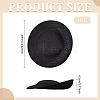 Linen Mini Hat Fascinator Base AJEW-WH0561-32A-2