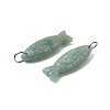 Natural Amazonite Carved Pendants X-G-G314-01P-06-2