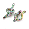 304 Stainless Steel Knot Links Connector Charms STAS-K290-02MC-2